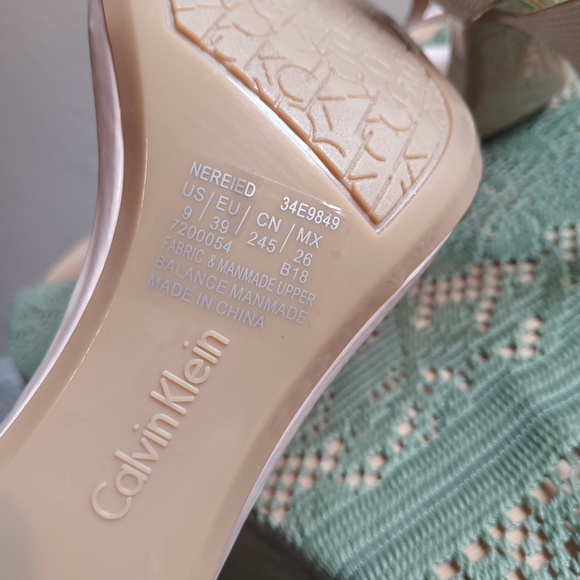 Calvin Klein Women's Pink Heeled Sandals - Picture 8 of 15